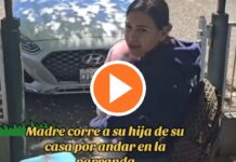VIDEO: Madre corre a su hija con todo y nieta por andar de “fiestera”